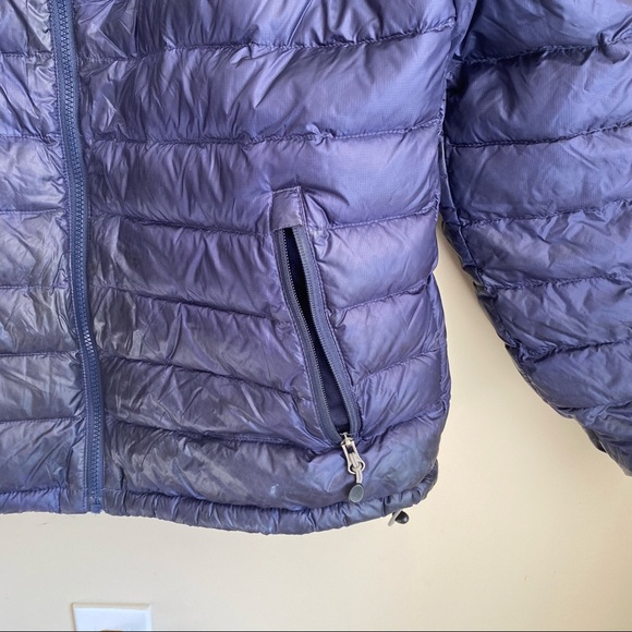 LL Bean Men's Ultralight 850 Down Jacket Large good used condition navy blue - Picture 3 of 13